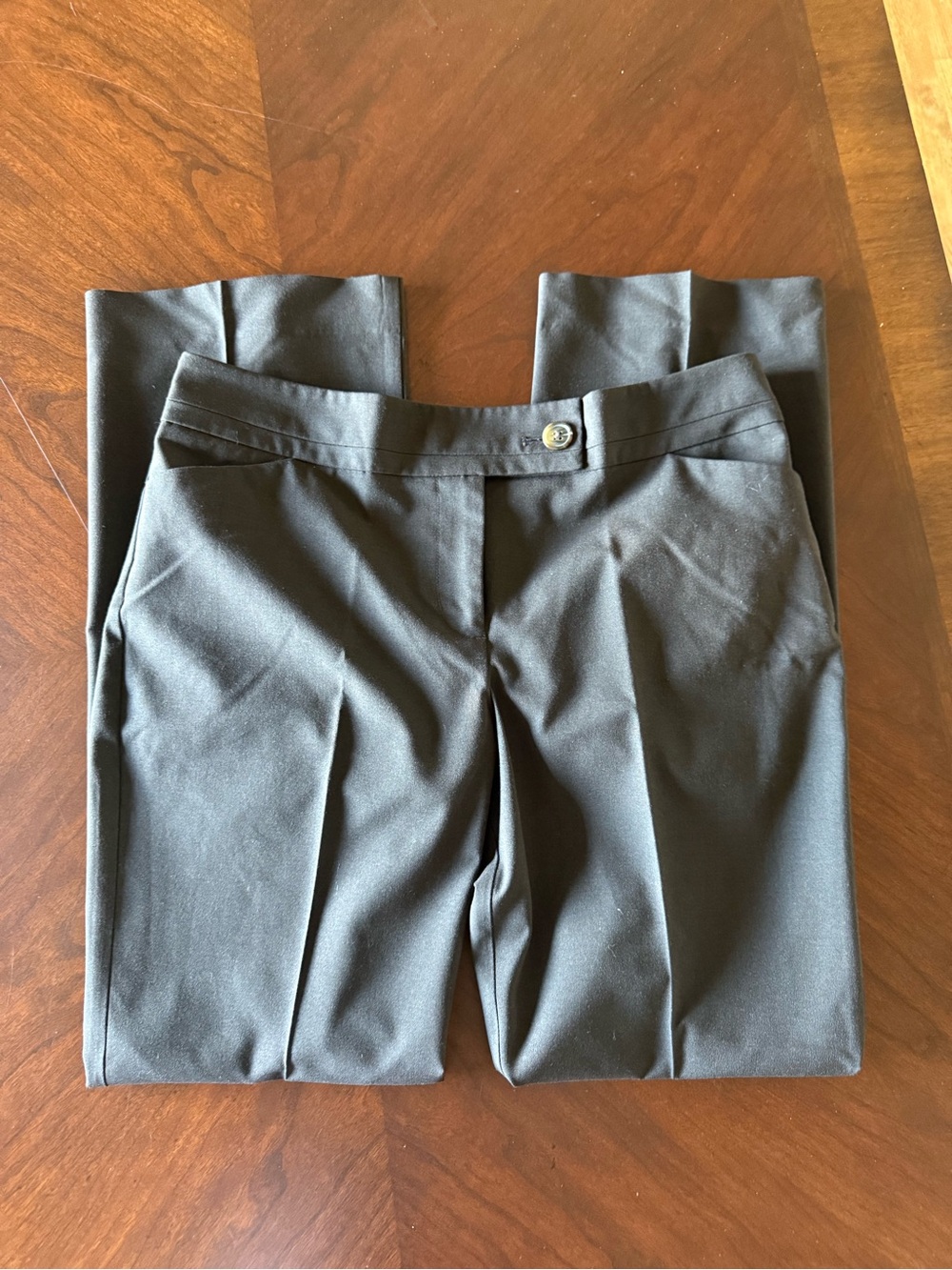 Ann Taylor Signature Women's Dark Brown Dress Pants - Size 8 Petite